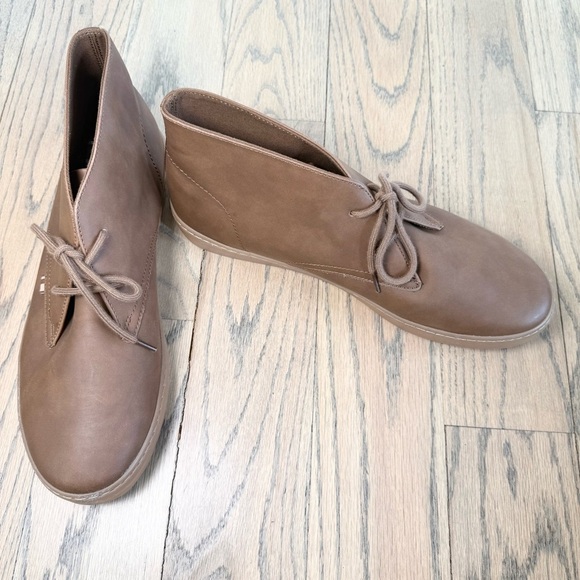 NWT Ben Sherman Men’s Ashford High-Top Sneaker Brown Leather Shoes Size 13 - Picture 2 of 14